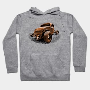 Brown 23 Ford Highboy Hot Rod Hoodie